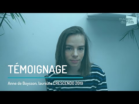 Témoignage - Anne de Boysson, lauréate CRESCENDO 2019