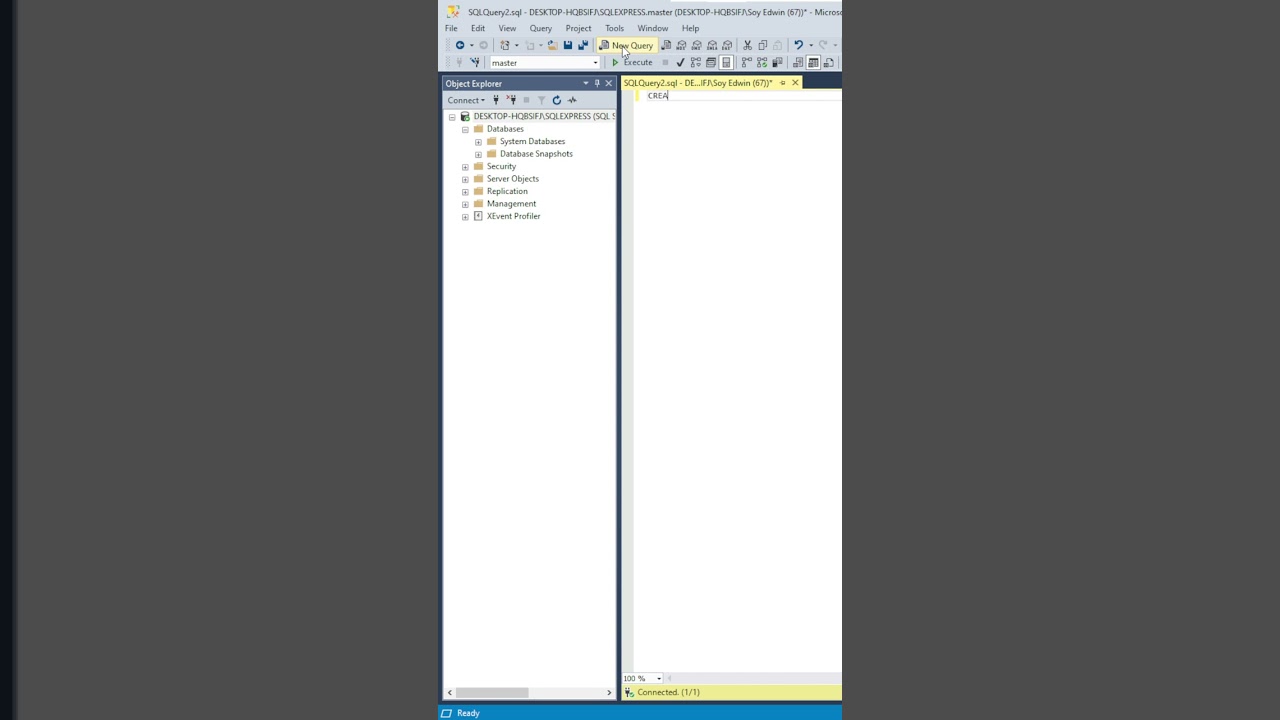 Cómo crear una base de datos con SQL Server 2022