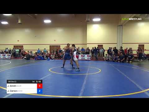 2018 Marine Corps US Open/Masters B Greco Roman 130 RR Rnd 2 - Josiah Smith (Warr) Vs. Jarad Carso