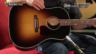 Video thumbnail for Gibson J-45 Standard Acoustic-Electric Guitar, demo'd by Don Ruffatto by Musician's Friend
