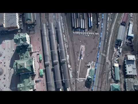 Flight over the Nikolaevka area in Krasnoyarsk