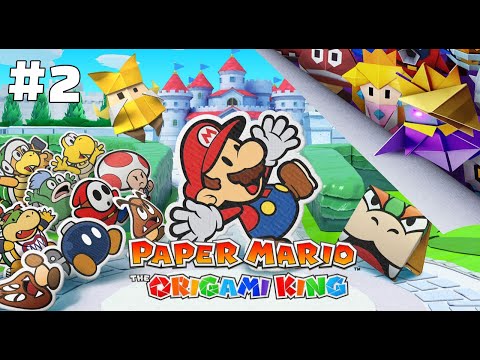 Paper Mario: The Origami King Walkthrough Part 2 - Toad Town/Graffiti Underground (No Commentary)