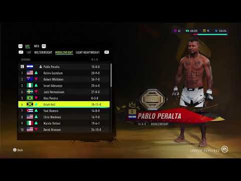 EA UFC 4 Middleweight Career Mode Day 11 MIDDLEWEIGHT TITLE FIGHT!!!