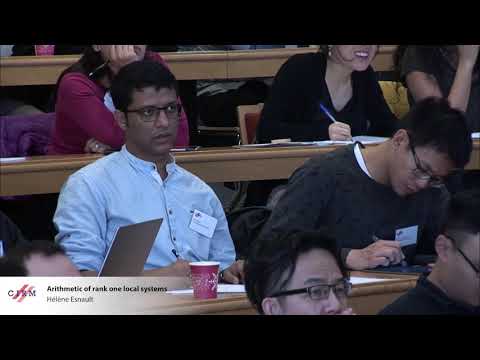 Hélène Esnault: Arithmetic of rank one local systems