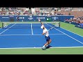 Novak Djokovic Serve Practice Court Level View - ATP Tennis Serve Training
