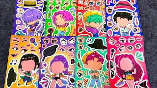 KPOP DEMON HUNTER | Huntr/X - Saja Boys / Stickers Book ASMR