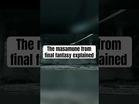 The masamune from final fantasy explained #retrojo #finalfantasy #sephiroth #masamune #tools #weapon