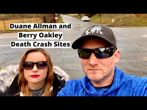 Duane Allman and Berry Oakley Motorcycle Death Crash Sites - The Allman Brothers Band
