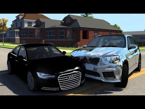 Crossroad Car Crashes #40 - BeamNG.Drive