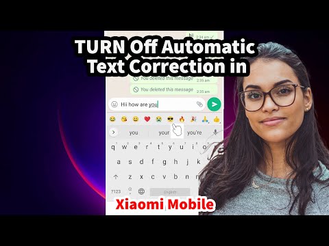 How to TURN Off Automatic Text Correction in Any Xiaomi Mobile - 2025