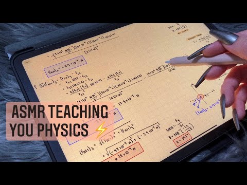 ASMR Teaching you physics - Electric Force ⚡️| iPad writing, close whispers