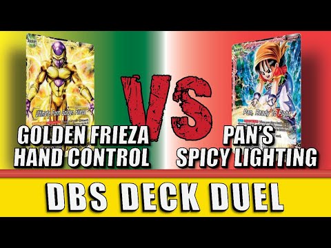 Pan's Spicy Lighting (R) vs Golden Frieza Hand Control (Y/G) | DBS Deck Duel