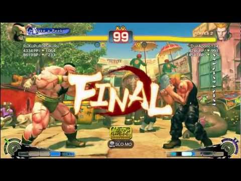 Rukupuru (Zangief) vs DueApollo (Guile) - AE 2012 Match *1080p HD*