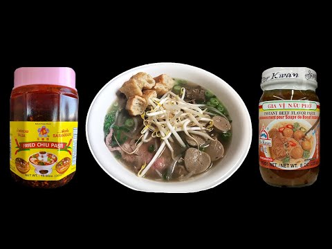Lao food: how to make pho (beef noodle soup)