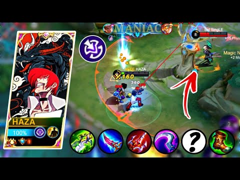 MANIAC CHOU!!! THIS NEW CHOU BUILD IS UNKILLABLE🔥(ONESHOT DAMAGE HACK)  | CHOU BEST BUILD 2023