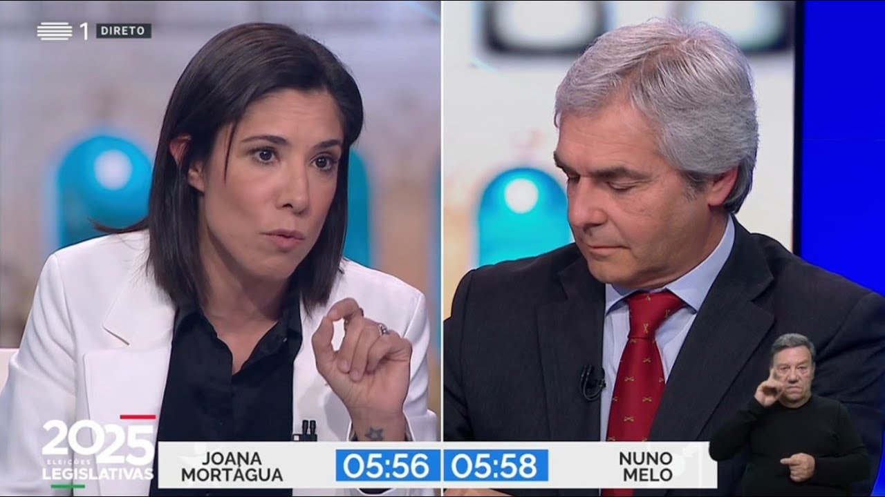 Legislativas 2025: Debate completo entre Joana Mortágua e Nuno Melo