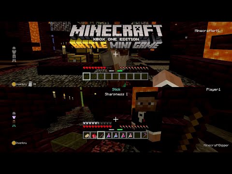 MinecraftDigger - Minecraft Console Edition - Split Screen Battle Minigame Gameplay (2016)