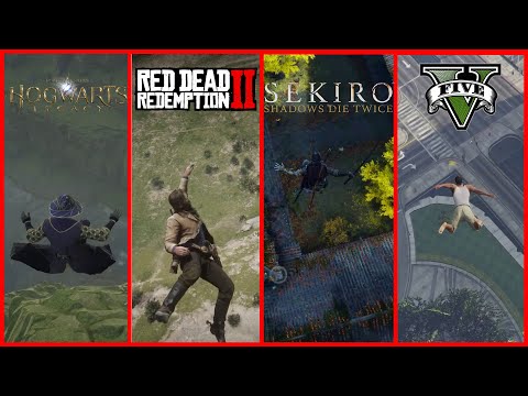 JUMPING FROM A HIGHEST POINTS IN 10 DIFFERENT GAMES