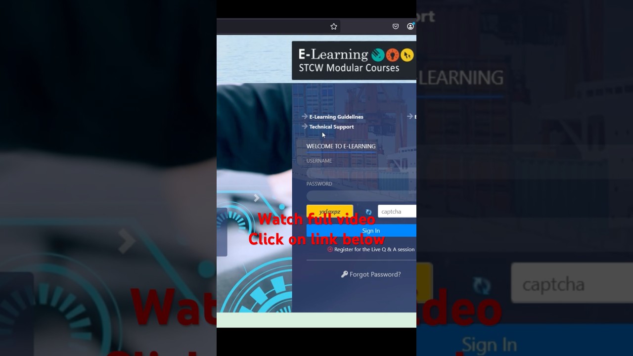 How to Enroll for E-Learning on DG-Shipping website