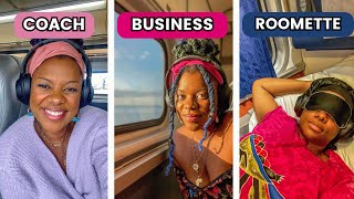 Amtrak classes 101 🚂 | Coach vs. business vs. sleeper car/roomette review