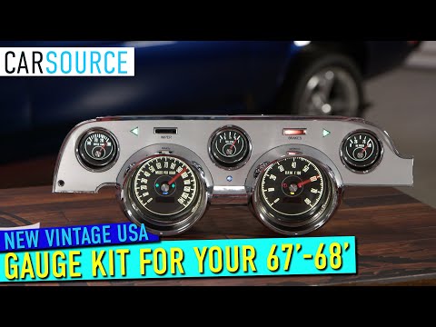 Elevate Your Dash: NVU Modern Gauge Cluster for '67-'68 Mustangs