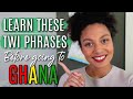 LEARN TWI BEFORE GOING TO GHANA | TOP 20 TWI AKAN PHRASES FOR BEGINNERS