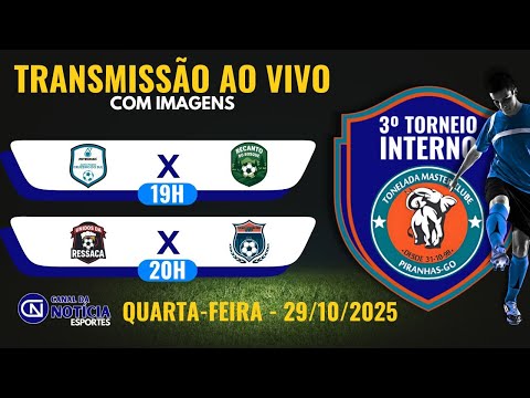 3º TORNEIO INTERNO DE FUTEBOL SOCIETY DO TONELADA MASTER CLUBE – PIRANHAS (GO) | RODADA 4
