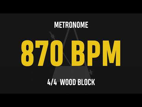 870 BPM 4/4 - Best Metronome (Sound : Wood block)