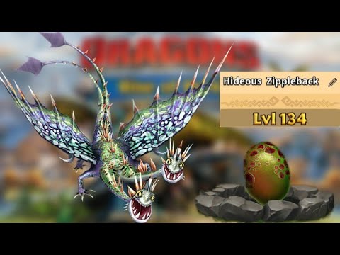 Hideous Zippleback Max Level 134 Titan Mode - Dragons:Rise of Berk