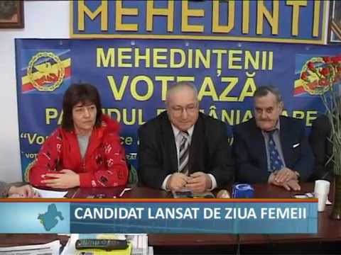 Candidat lansat de ziua femeii