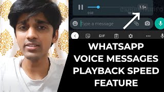 WhatsApp Voice Messages Playback Speed Feature | TECHBYTES