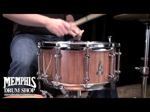 Brady York Gum Snare Drum 14 x 6.5 Block Shell - Natural Satin (YBG1480-EX285)