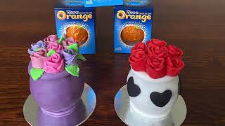 Decorated chocolate orange. Mother’s Day valentines gift. Easy Cake decoration  video for beginners