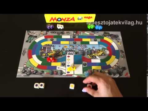 Haba Monza játékszabály, versenyautós, színdobókockás, taktikai társasjáték, 3-99 év - Fejlesztő Játék Világ
