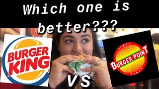 BURGER KING v/s BURGER POINT || Which is the ultimate BURGER SHOP || Shivani Duggal