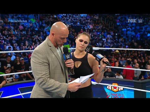 Ronda Rousey attacks Adam Pearce - WWE SmackDown 09/02/2022