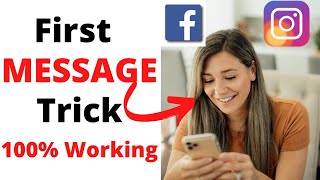 How to Text a Unknown Girl for The First Time Impress Girl on On FB & INSTA || BEST TRICK EVER ||