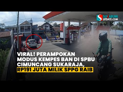 Perampokan Modus Kempes Ban di SPBU Cimuncang Sukaraja, Rp191 Juta Milik SPPG Raib