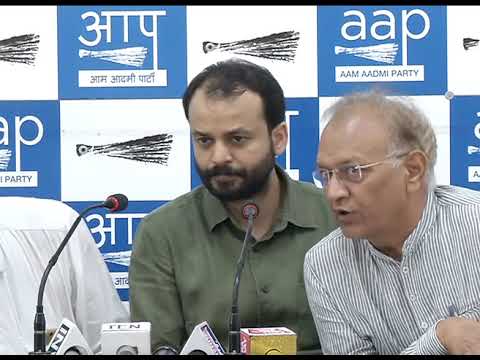AAP Leader Ashish Khetan & Rajasthan Prabhari Deepk Bajpai , Farmer Leaders Breifs media