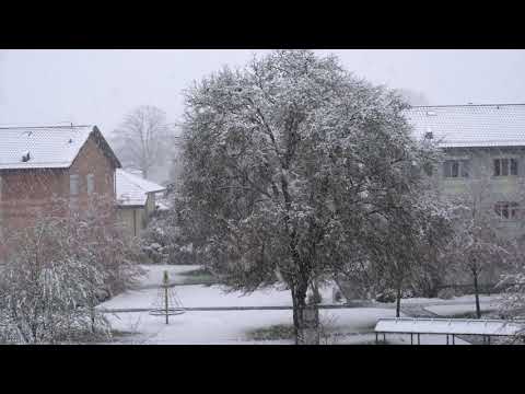 Late snow in Switzerland, 4th April 2019