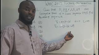 Quest 11 | Arithmetic Progression | WAEC 2025 F/Math Question Solved Step by Step!