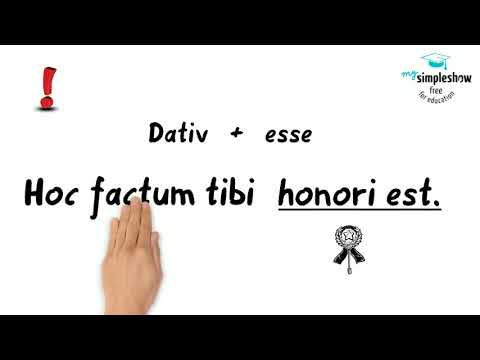 Latin - Simply explained: Dative of purpose (Dativus finalis)