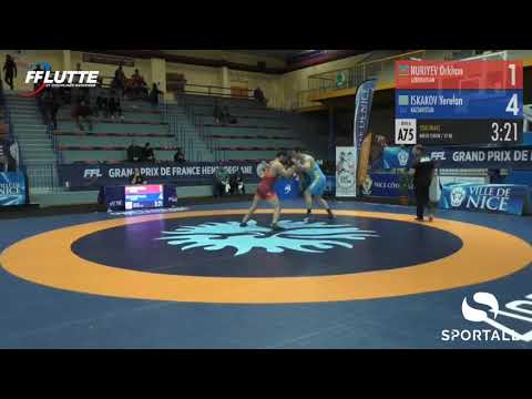 1/2 final GR - 97 kg: Orxan Nuriyev (AZE) - Yerulan İskakov (KAZ)
