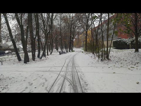 Snowing 1, December at Munich Germany 🇩🇪 first snow 2020