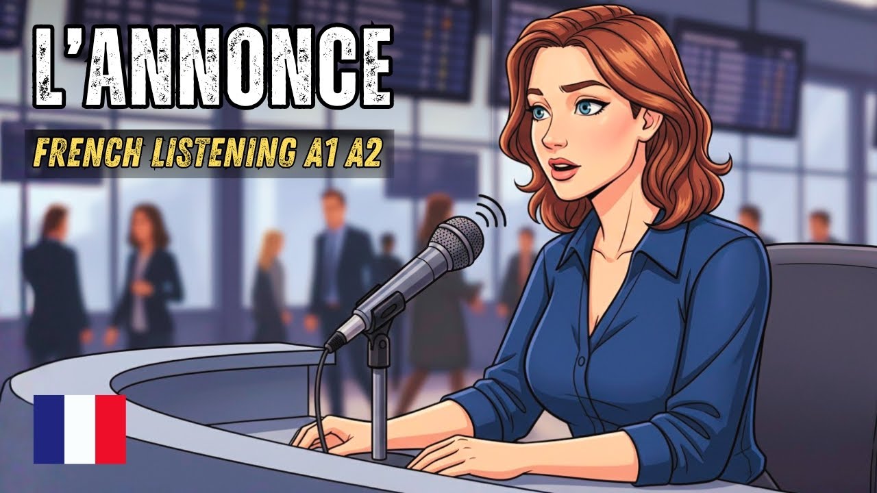 Improve Your French Listening | Daily French Dialogues for Beginners – L’Annonce (A1 Level)
