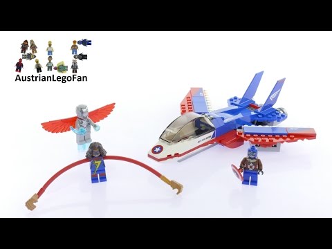 Vidéo LEGO Marvel 76076 : La poursuite en avion de Captain America