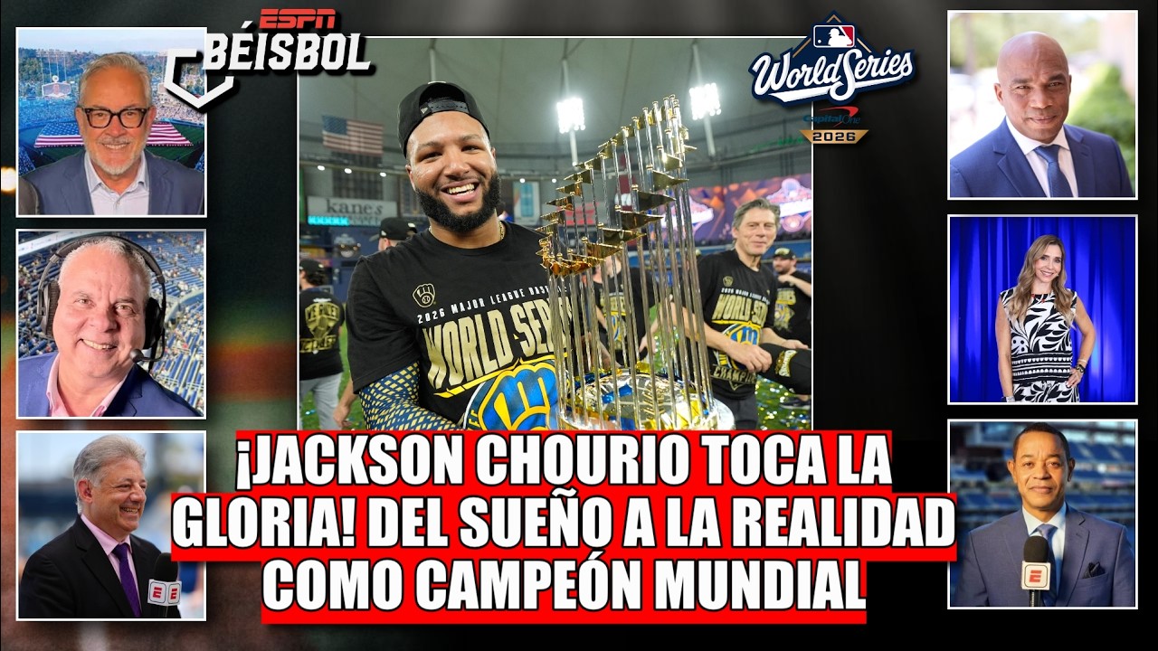 CHOURIO, CAMPEÓN DE SERIE MUNDIAL y del CLÁSICO. Así vivió su histórica coronación | ESPN Beisbol