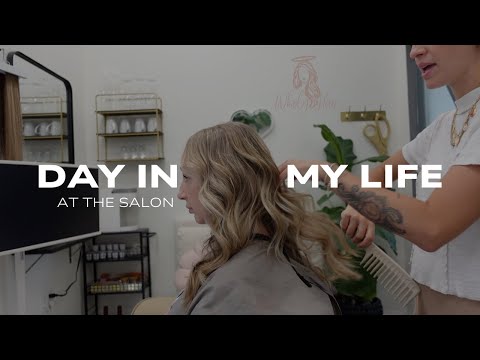 salon vlog!! busy day as a hairstylist // Wholy Hair