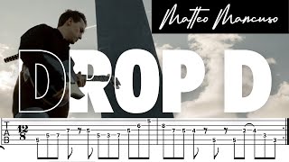 How to Play Drop D by Matteo Mancuso | Tablature | Guitar Lesson