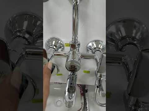 Full brass three handle 3 in 1 wall mixture, for bathroom fi...